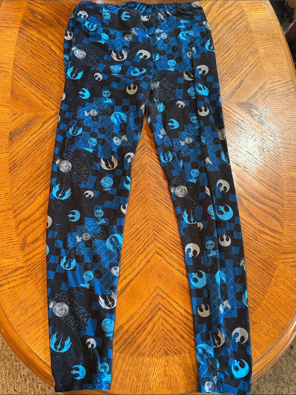Star Wars Black and Blue Women’s Leggings with Rebel Symbols